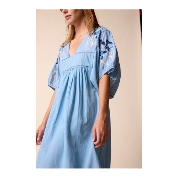 St. Roche Lake Midi Dress - Wedgwood Blue NWT - Picture 4 of 9